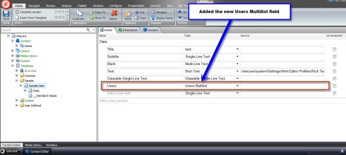 added users multilist field