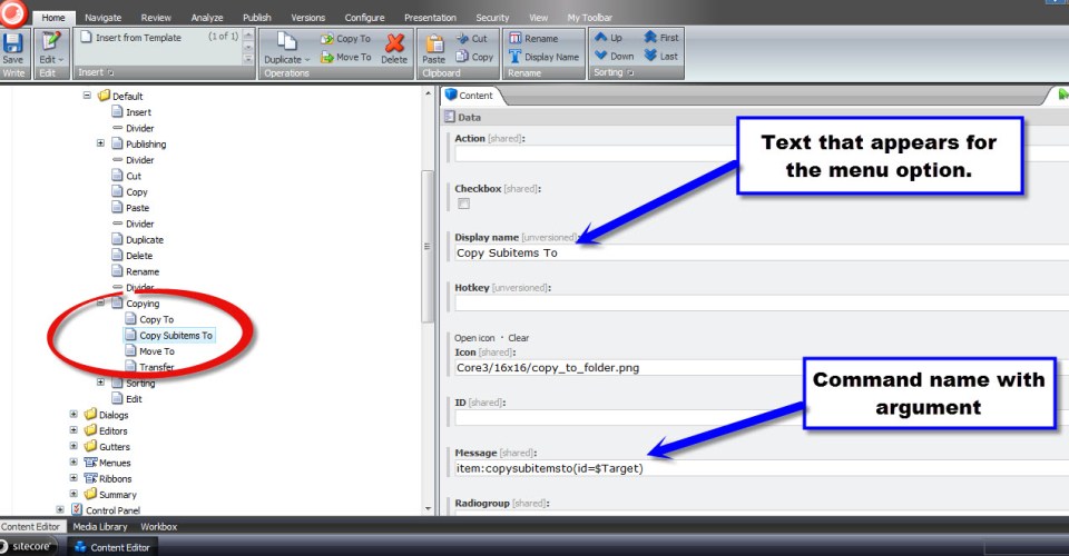 Copy Subitems To Menu Item