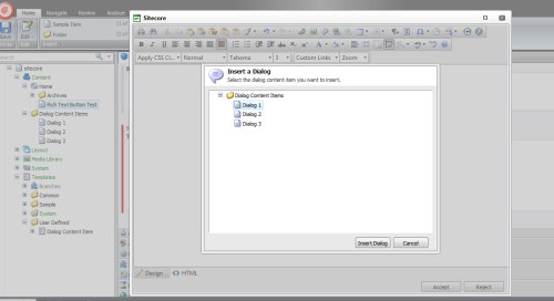 Insert Dialog Dialog Form RTF