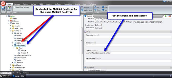 Users Multilist field type