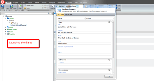database-compare-launched-dialog