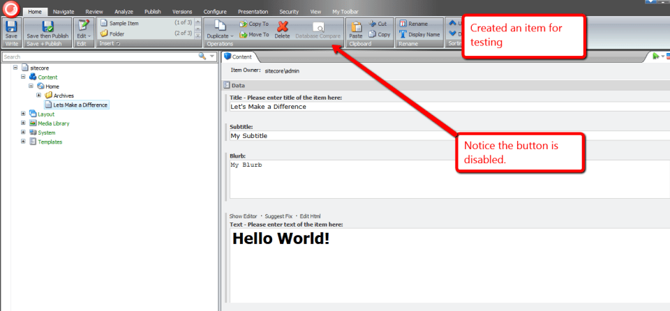 database-compare-new-item