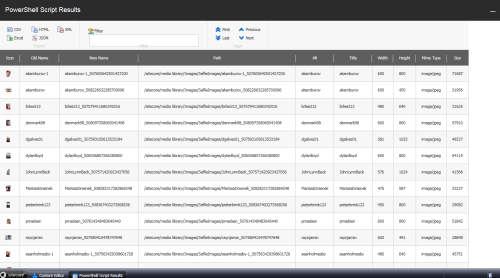 selfie-toolbox-script-results