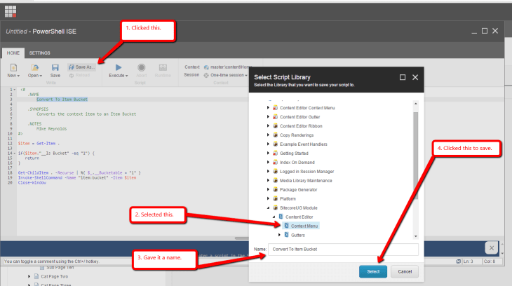 Saved-context-menu-script