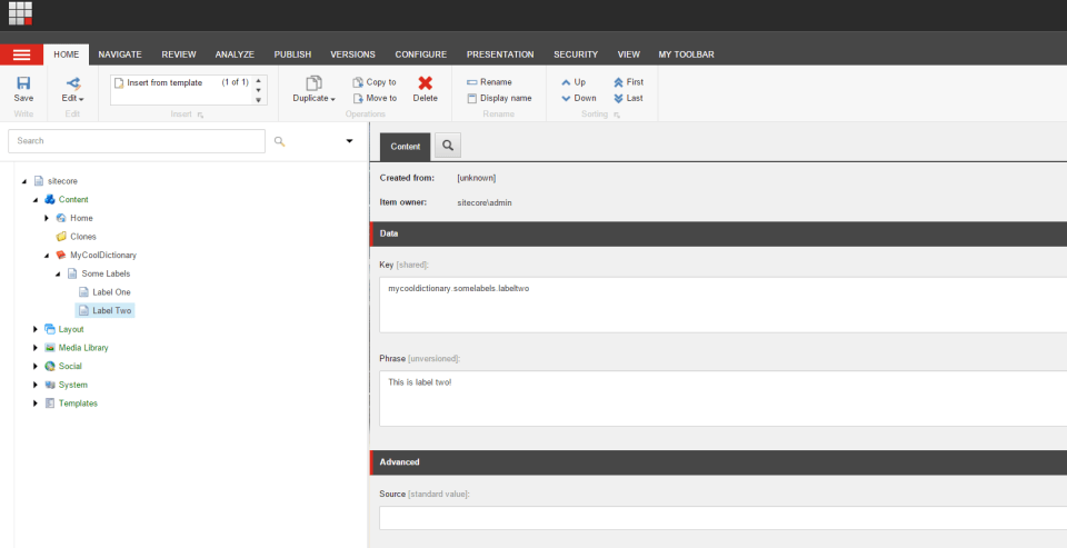 label-two-dictionary