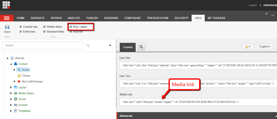 media-link-raw-values