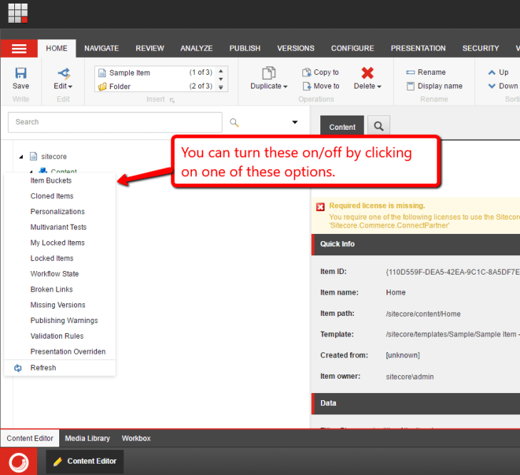 smart-gutter-sitecore-gutter-context-menu
